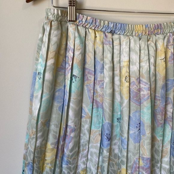 Vintage Floral Print Skirt Sz M - Picture 10 of 13
